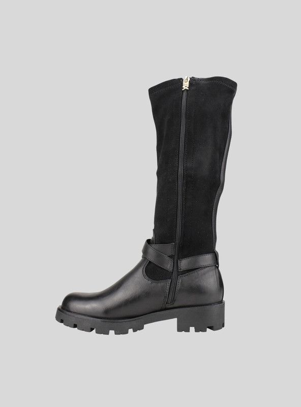 Bota Xti Doble Broche Negra-2