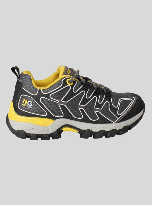 Zapatilla Nat Geo Kids Trekking Gris-0