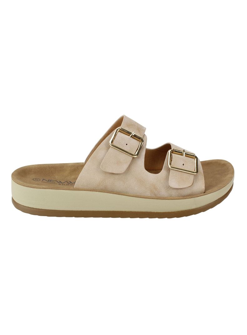 Sandalia New Walk Doble Hebilla Dorada-0