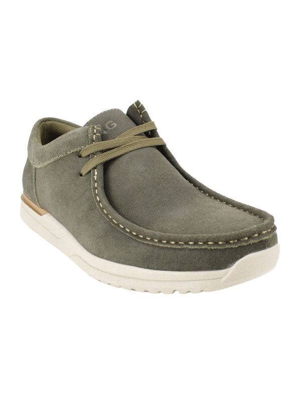 Zapato Nat Geo Casual Gamuza Verde Petróleo-1