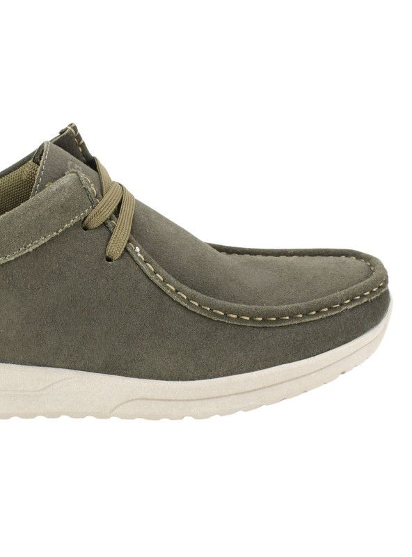Zapato Nat Geo Casual Gamuza Verde Petróleo-3