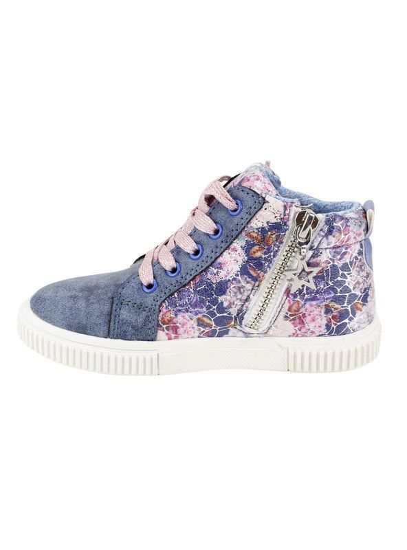 Zapatilla Nat Geo Kids Flores Azul-2