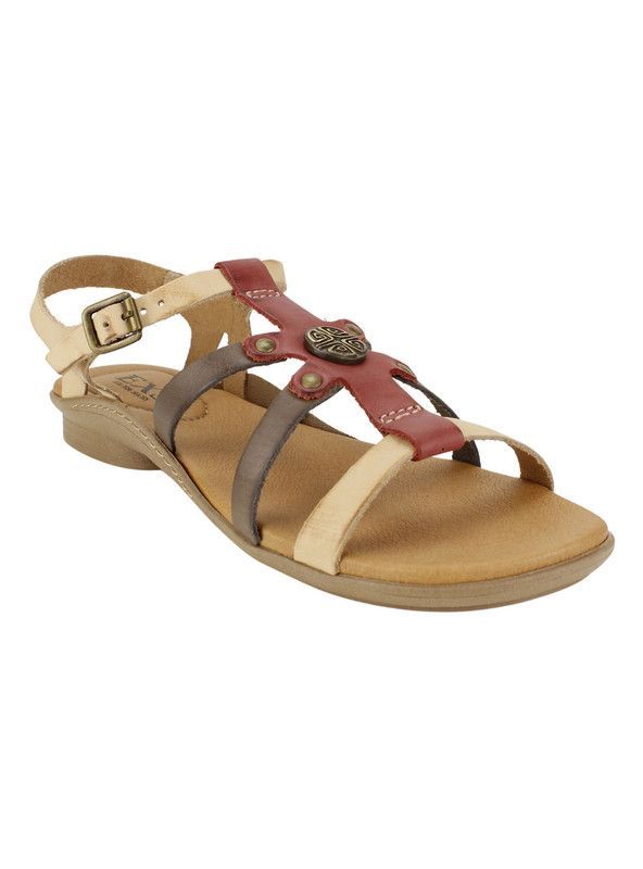 Sandalia Exs Cuero Tiras Multicolor-1