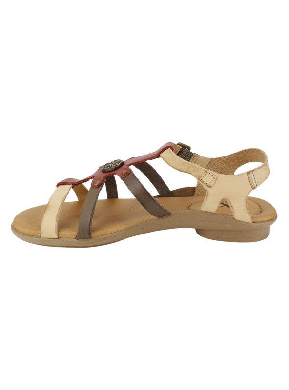 Sandalia Exs Cuero Tiras Multicolor-2