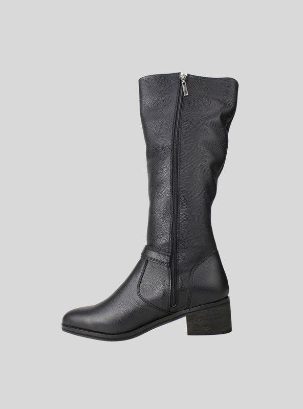Bota Exs Broche Cuero Negro-2