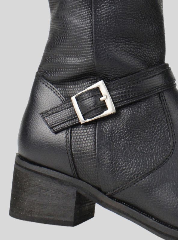 Bota Exs Broche Cuero Negro-3