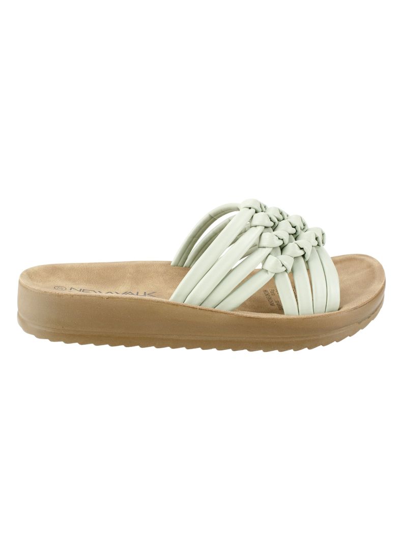 Sandalia New Walk Trenzada Turquesa-0