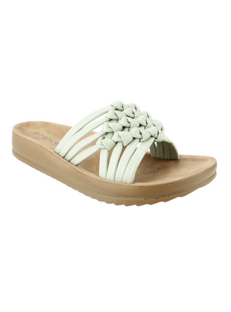 Sandalia New Walk Trenzada Turquesa-1