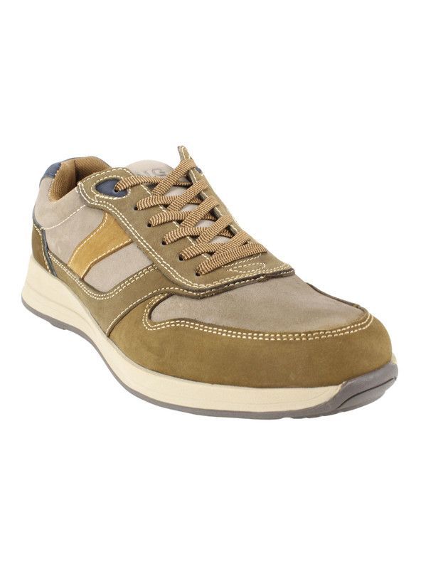 Zapatilla Nat Geo Texturas Cuero Beige-1
