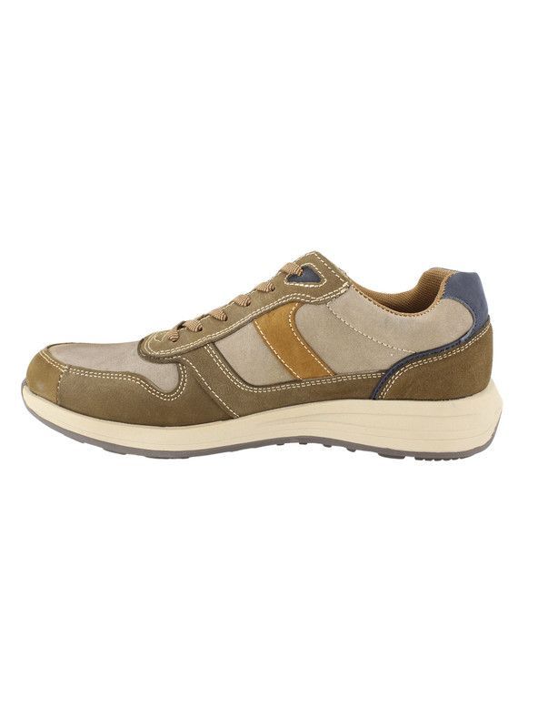 Zapatilla Nat Geo Texturas Cuero Beige-2
