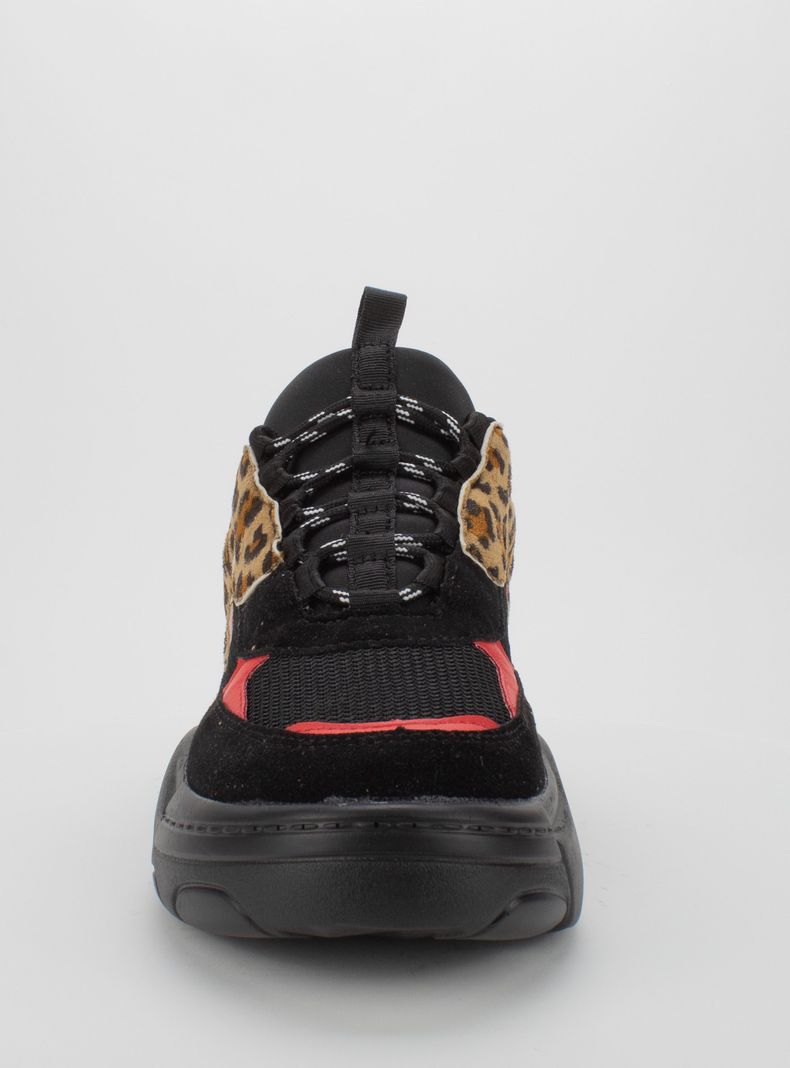 Zapatilla Agua de Coco Chunky Black Lepoard-2