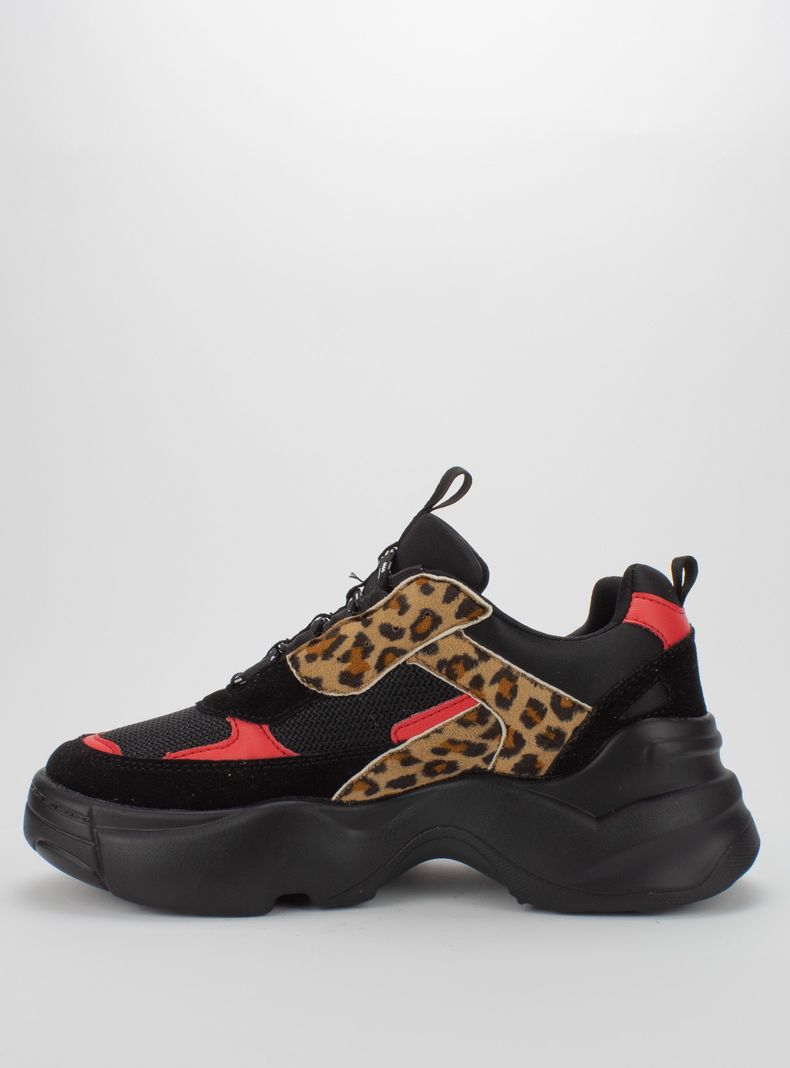Zapatilla Agua de Coco Chunky Black Lepoard-3