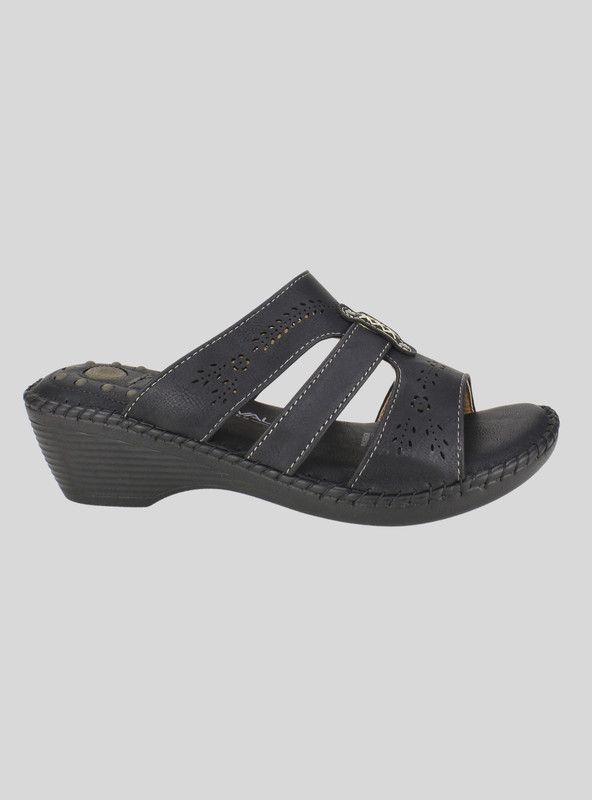Sandalia New Walk Kaia Confort Negra