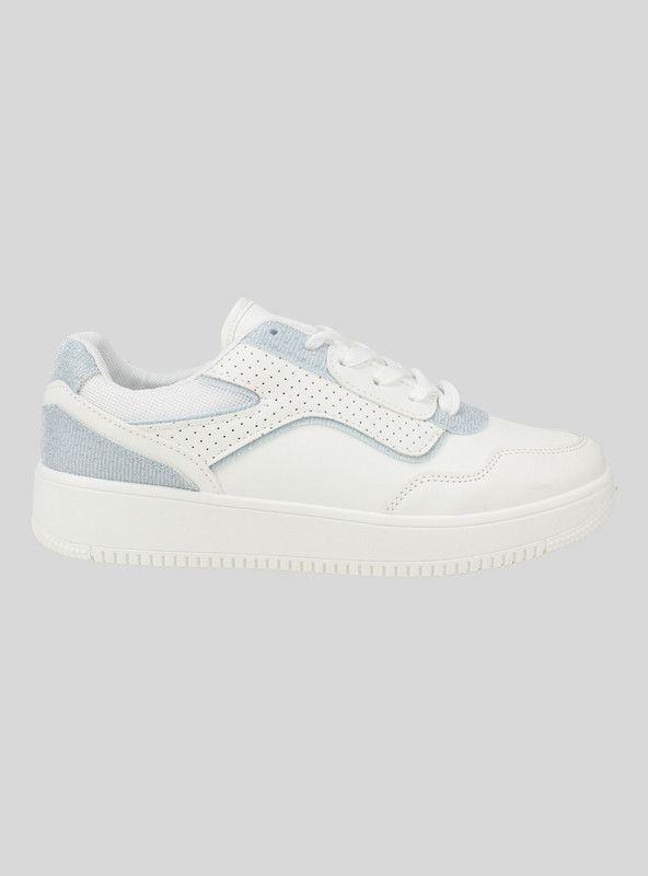 Zapatilla New Walk Brillos Celeste