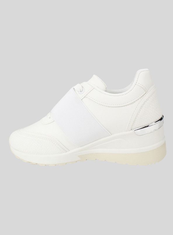 Zapatilla New Walk Blanca Elástico-2