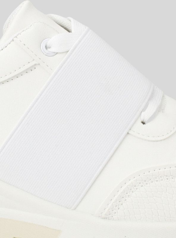 Zapatilla New Walk Blanca Elástico-3