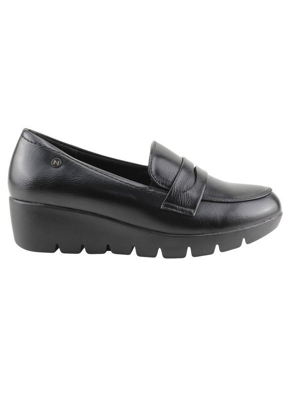 Mocasín New Walk Plataforma Negro-0