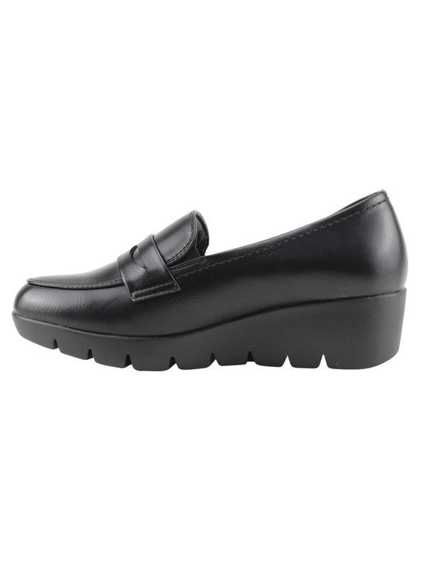 Mocasín New Walk Plataforma Negro-2