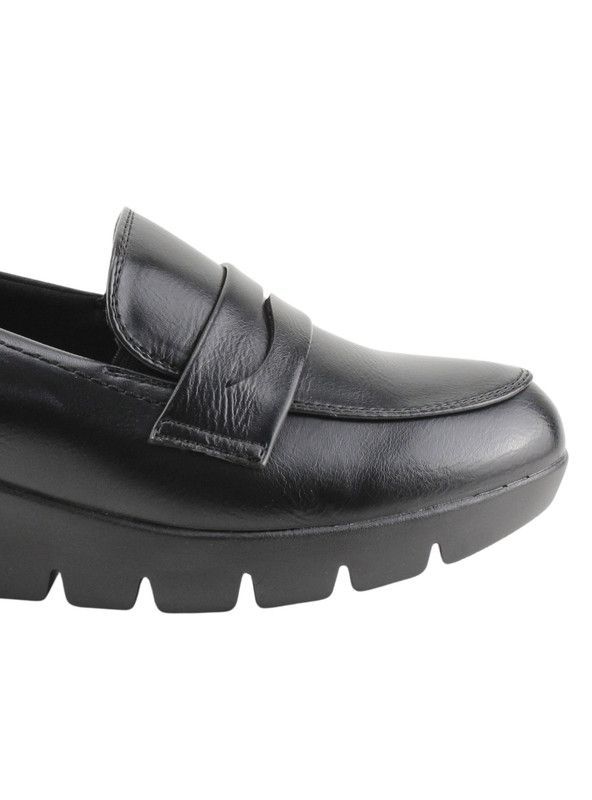 Mocasín New Walk Plataforma Negro-3