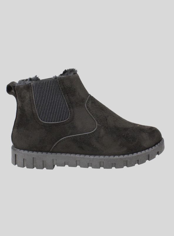 Botin Peludo Negro