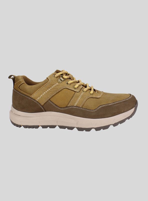 Zapatilla Nat Geo Lanco Cuero Marrón-0
