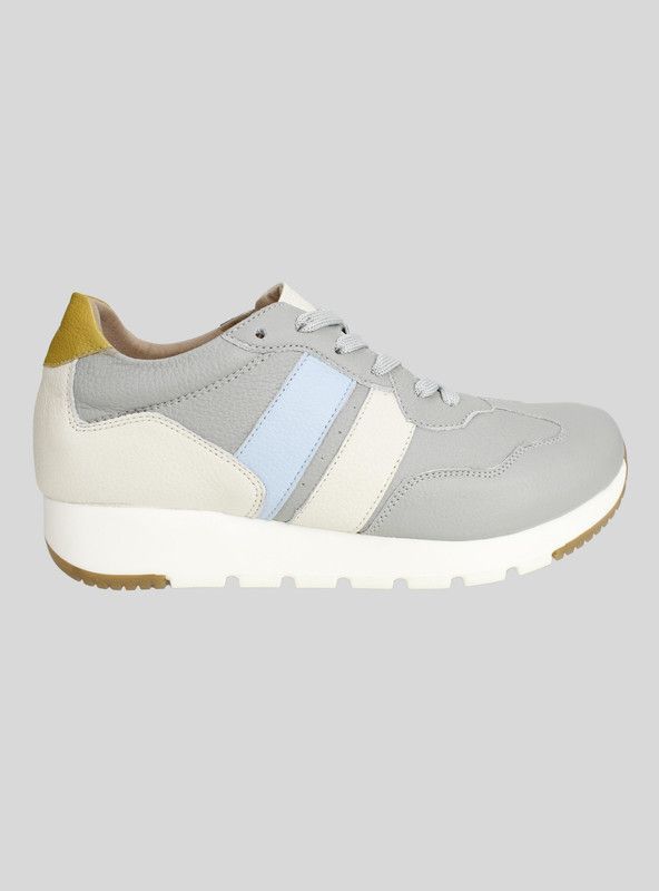 Zapatilla Exs Urbana Cuero Gris-0