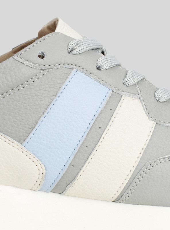Zapatilla Exs Urbana Cuero Gris-3