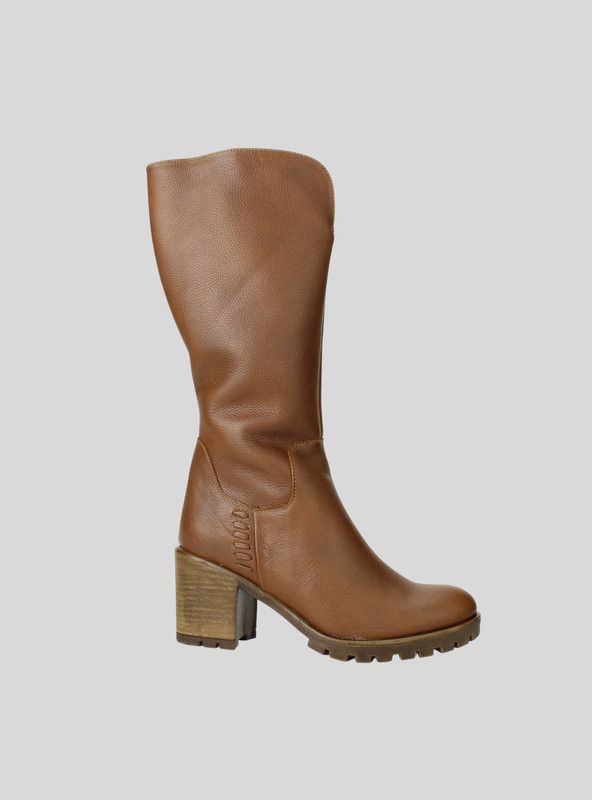 Bota Exs Elisa Cuero Marrón-0