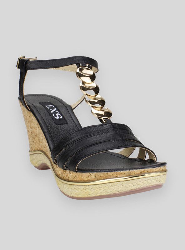 Sandalia Exs Iris Cuero Negra-1