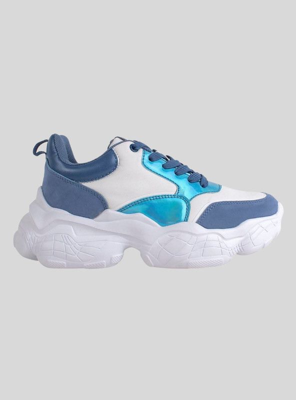Zapatilla New Walk Chunky Celeste