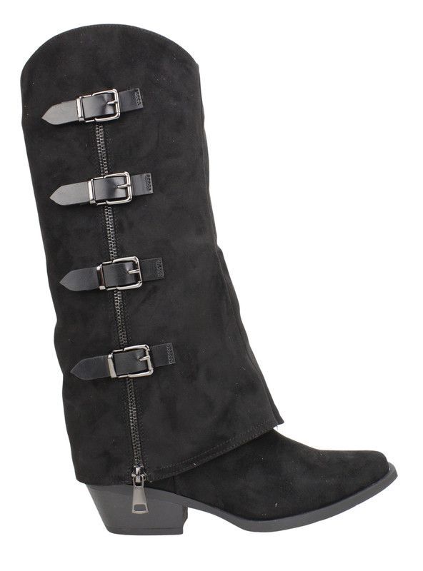 Bota Agua de Coco Vaquera Convertible Negra
