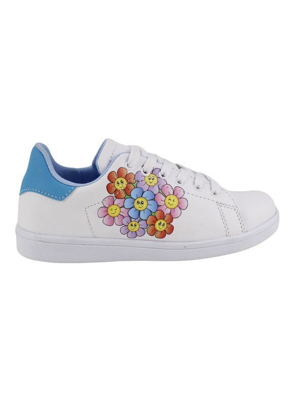 Zapatilla Playard Flores Blanca-0