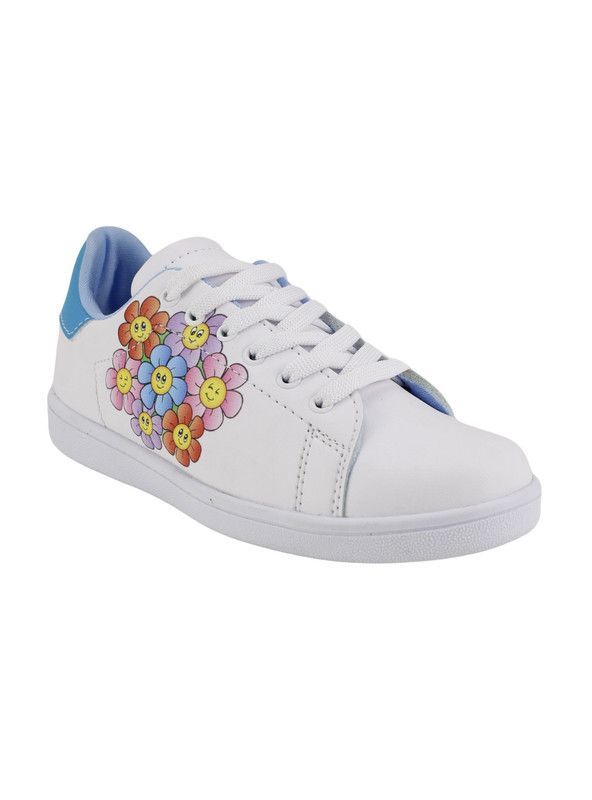 Zapatilla Playard Flores Blanca-1