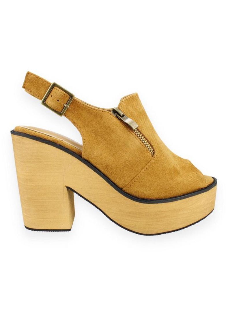 Sandalia New Walk Cerrada Camel