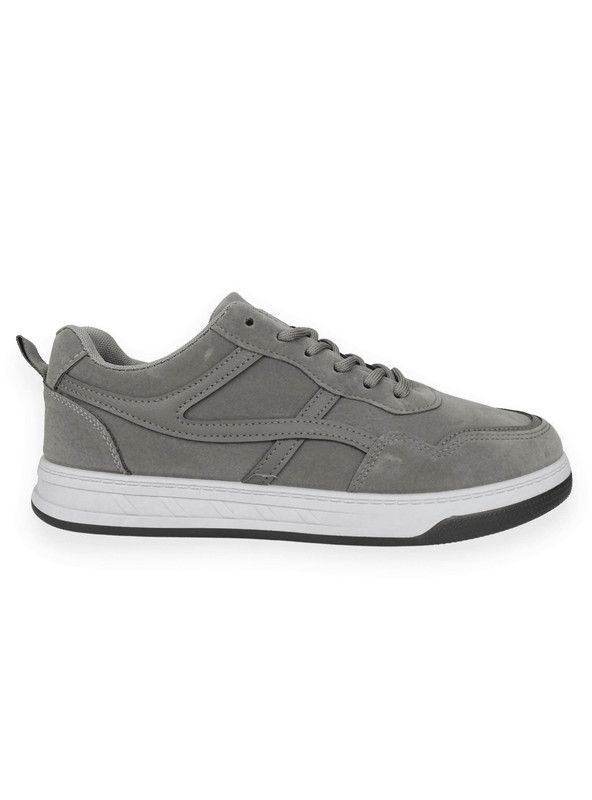 Zapatilla New Walk Casual Rayas Gris-0