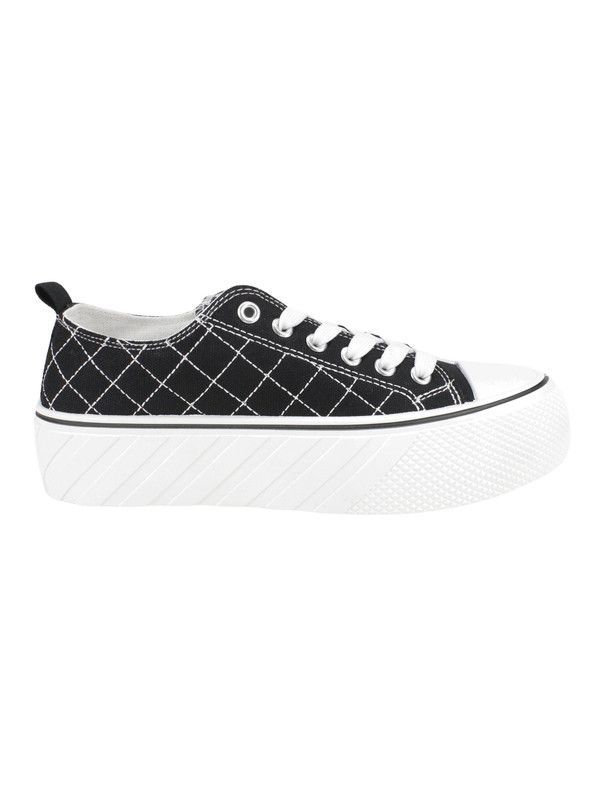 Zapatilla New Walk Lona Cruzado Negro-0