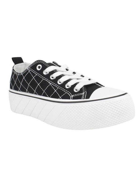 Zapatilla New Walk Lona Cruzado Negro-1