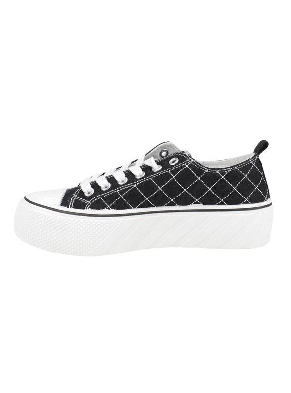 Zapatilla New Walk Lona Cruzado Negro-2