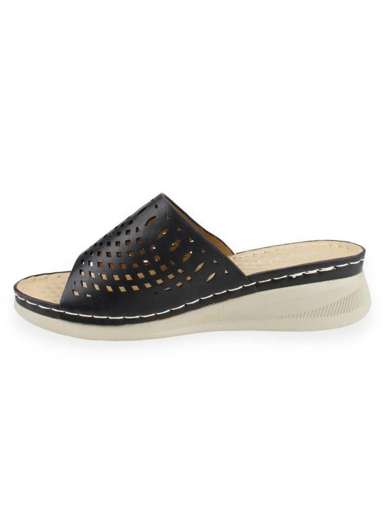 Sandalia New Walk Slip On Negra-2