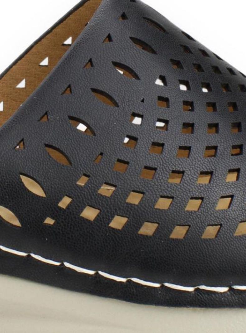 Sandalia New Walk Slip On Negra-3