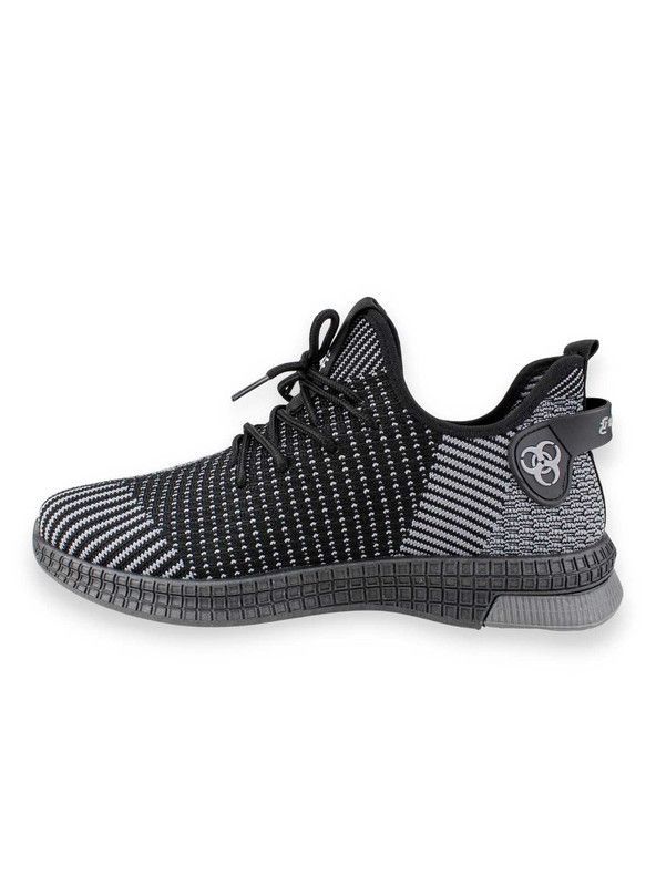 Zapatilla New Walk Casual Slip On Negra-2