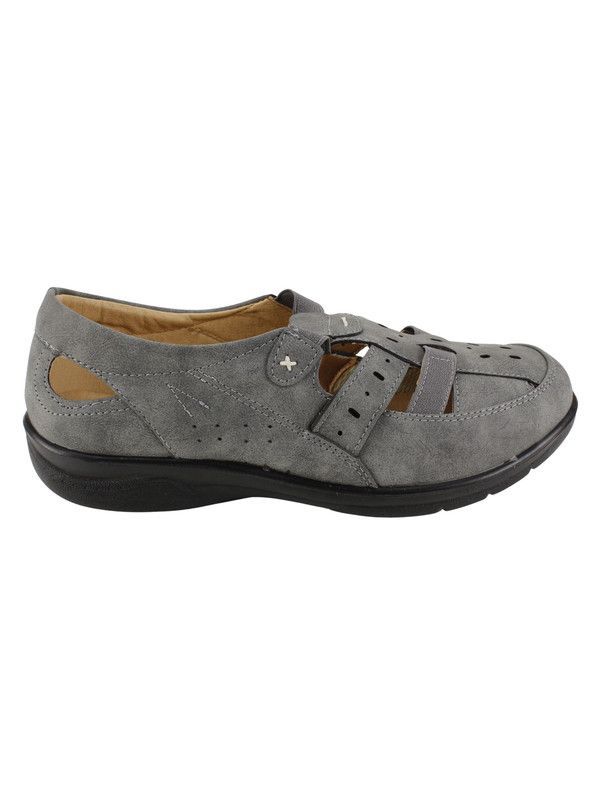 Sandalia New Walk Franciscana Gris-0
