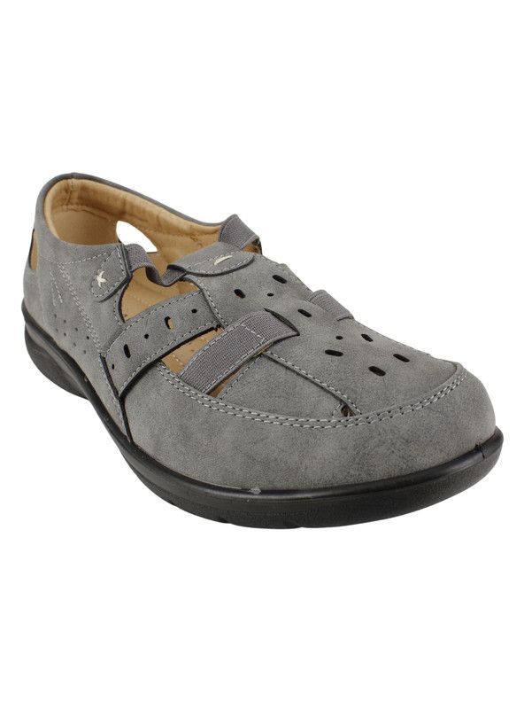 Sandalia New Walk Franciscana Gris-1