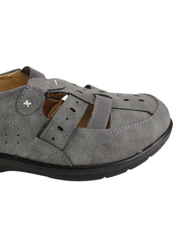 Sandalia New Walk Franciscana Gris-3