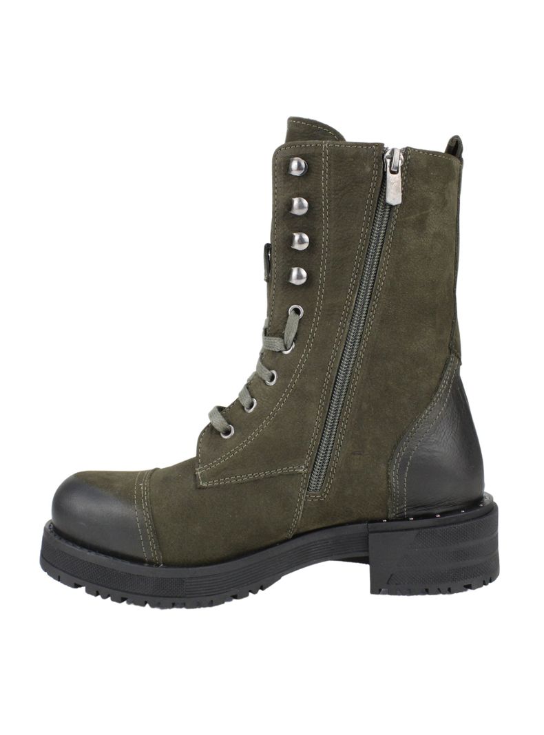Botín Exs Militar Cuero Khaki-2