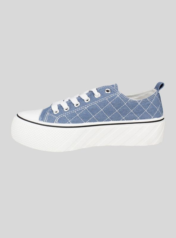 Zapatilla New Walk Lona Cruzado Denim-2