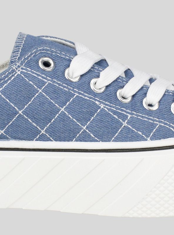 Zapatilla New Walk Lona Cruzado Denim-3