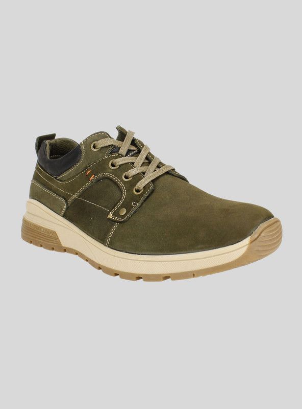 Zapatilla Nat Geo Lenga Cuero Verde Petróleo-1