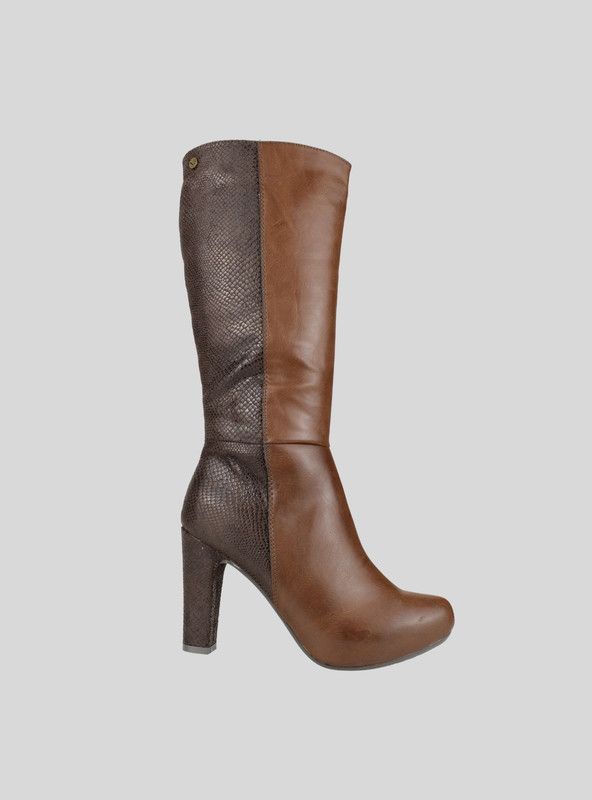 Bota Xti Reptil Marrón