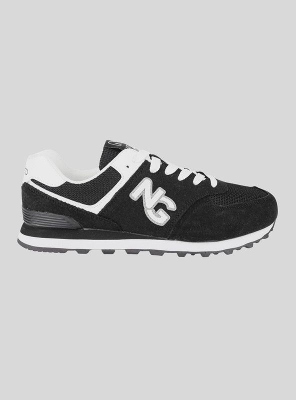 Zapatilla Nat Geo Cuero Emma Urbana Negra